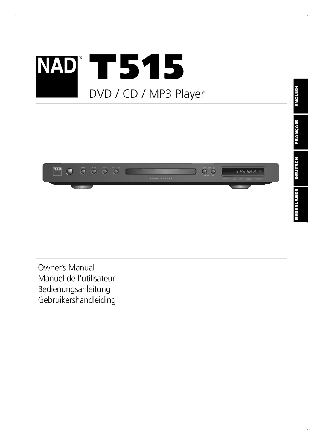 NAD T515 owner manual 