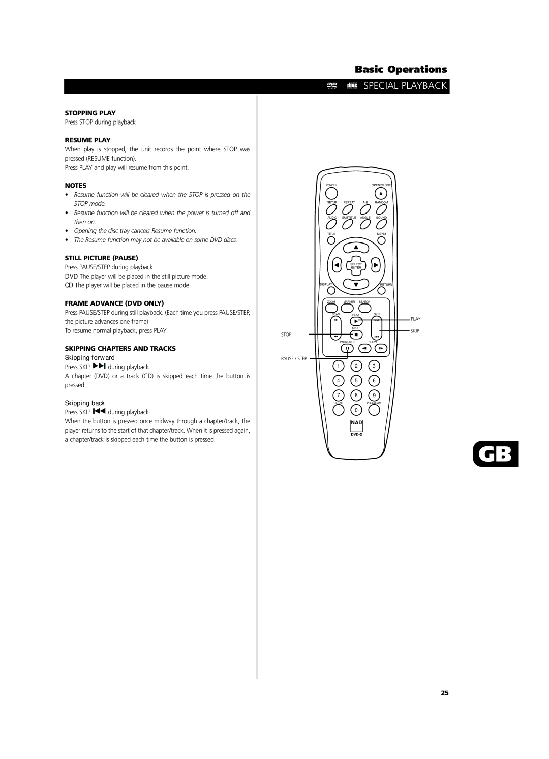 NAD T512, T532 owner manual Special Playback 