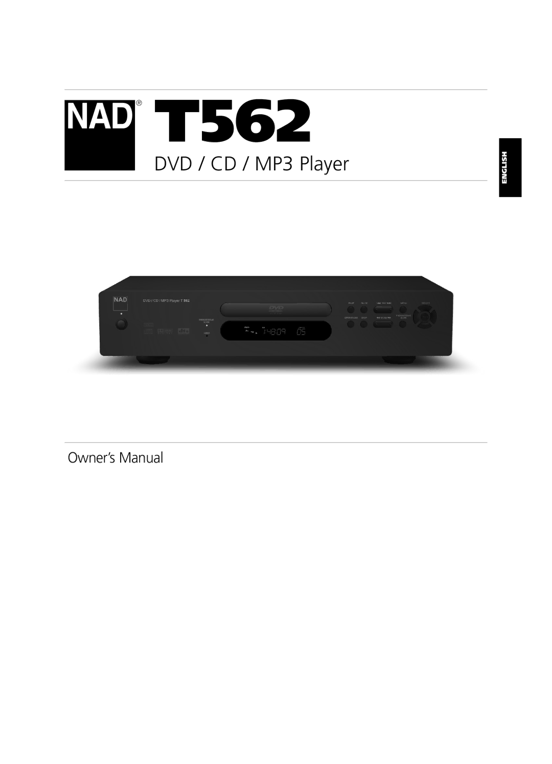 NAD T562 owner manual English 