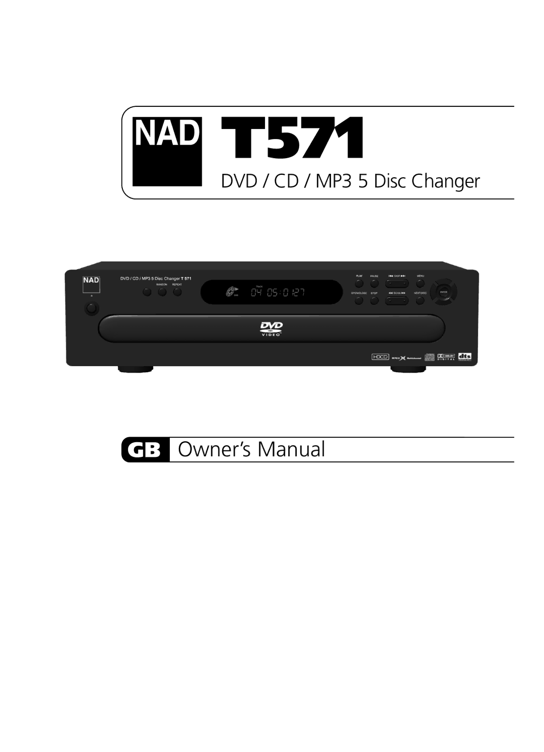 NAD T571 owner manual 