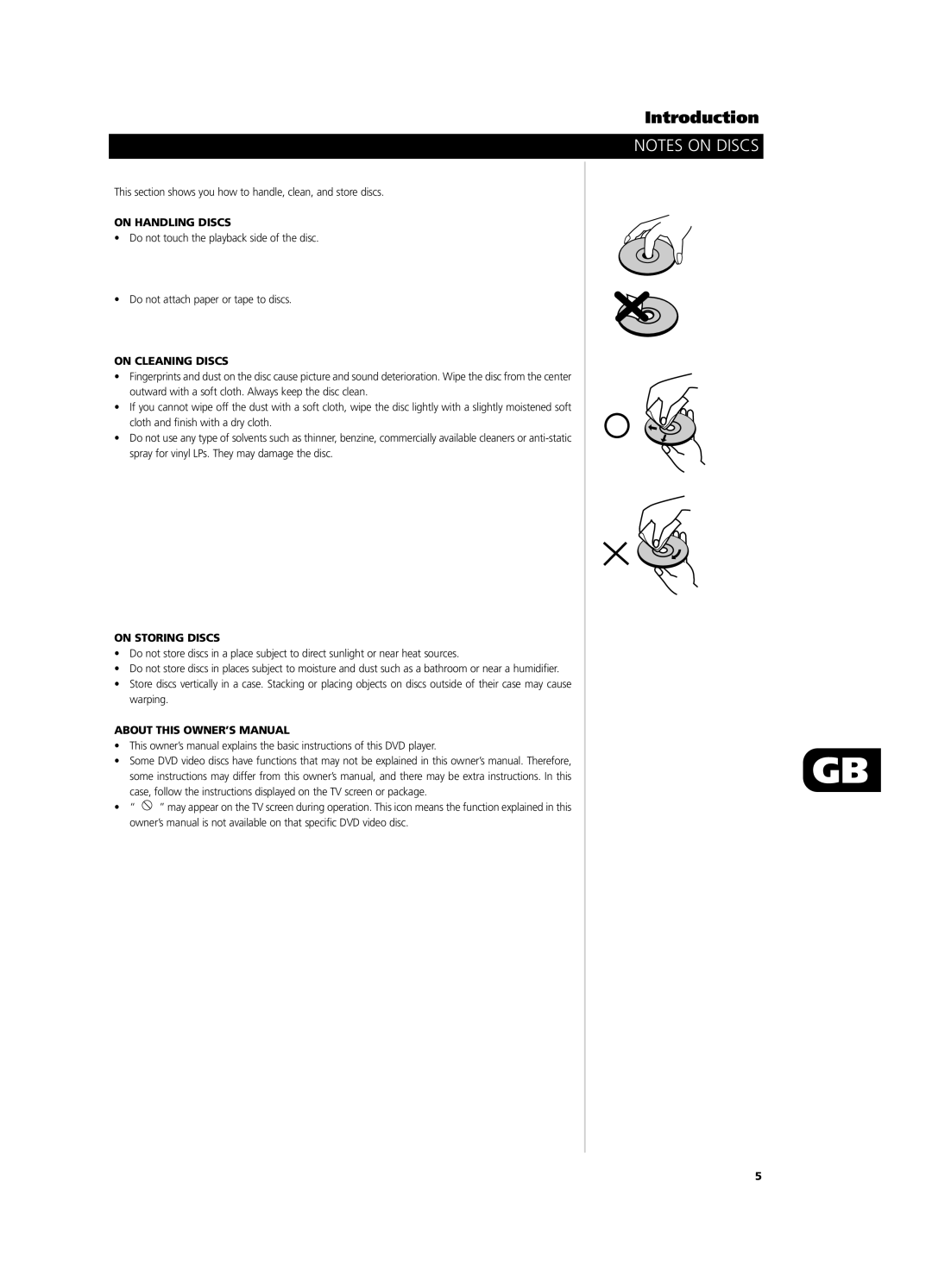 NAD T571 owner manual On Handling Discs, On Cleaning Discs, On Storing Discs 