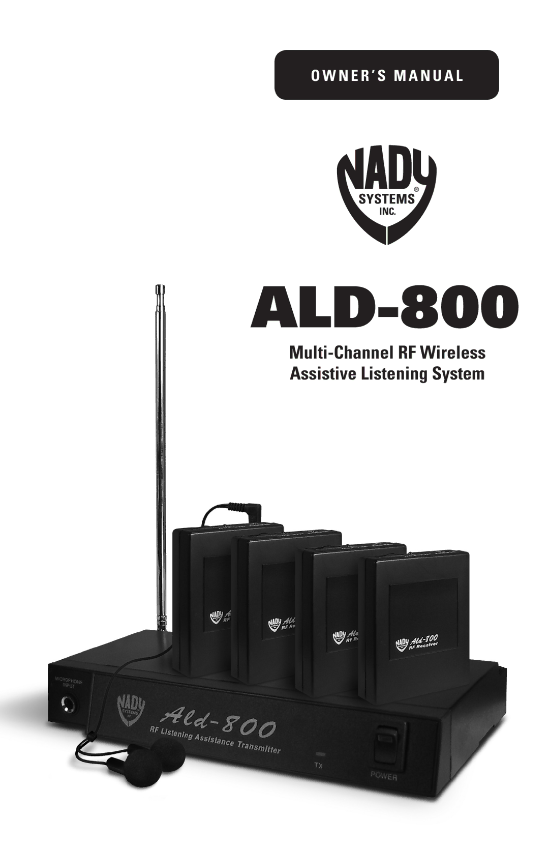 Nady Systems ALD-800 owner manual 