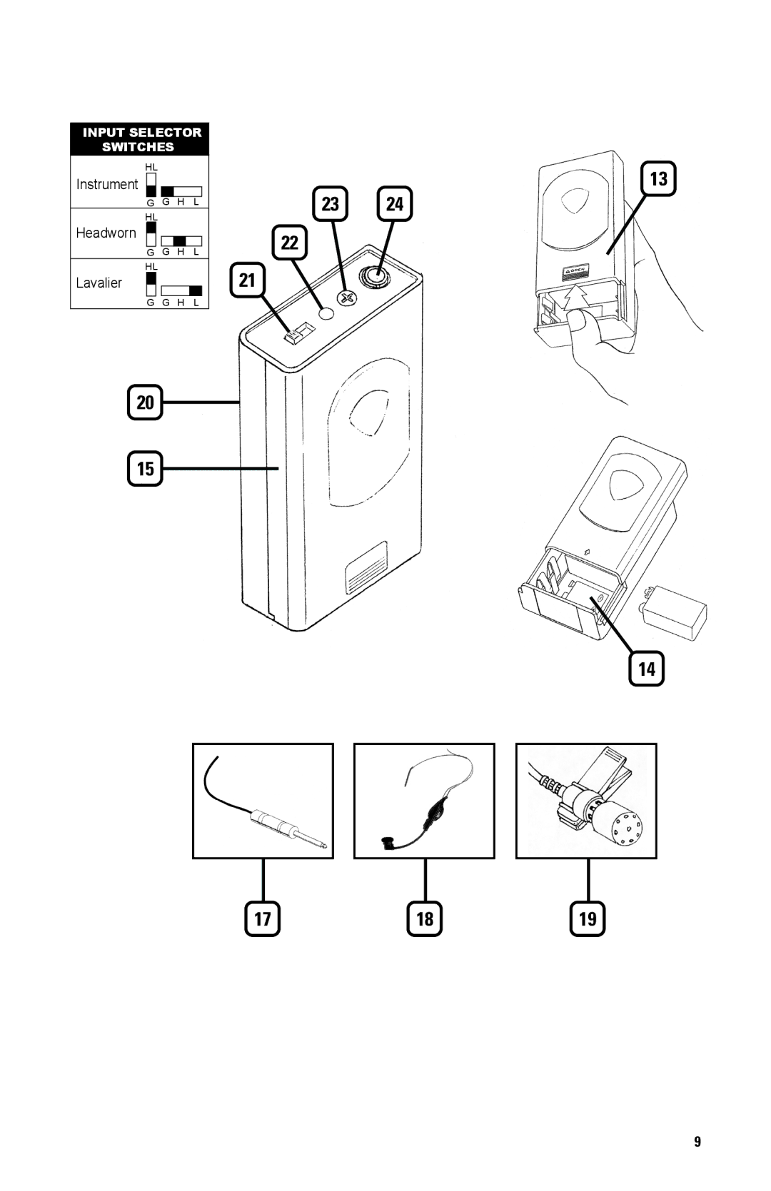 Nady Systems DKW8UGTU816, DKW8ULTOU816, DKW8ULTOU815, DKW8ULTOU814, DKW8UHTU818, DKW8UHTU812, DKW8UHTU810 owner manual Instrument 