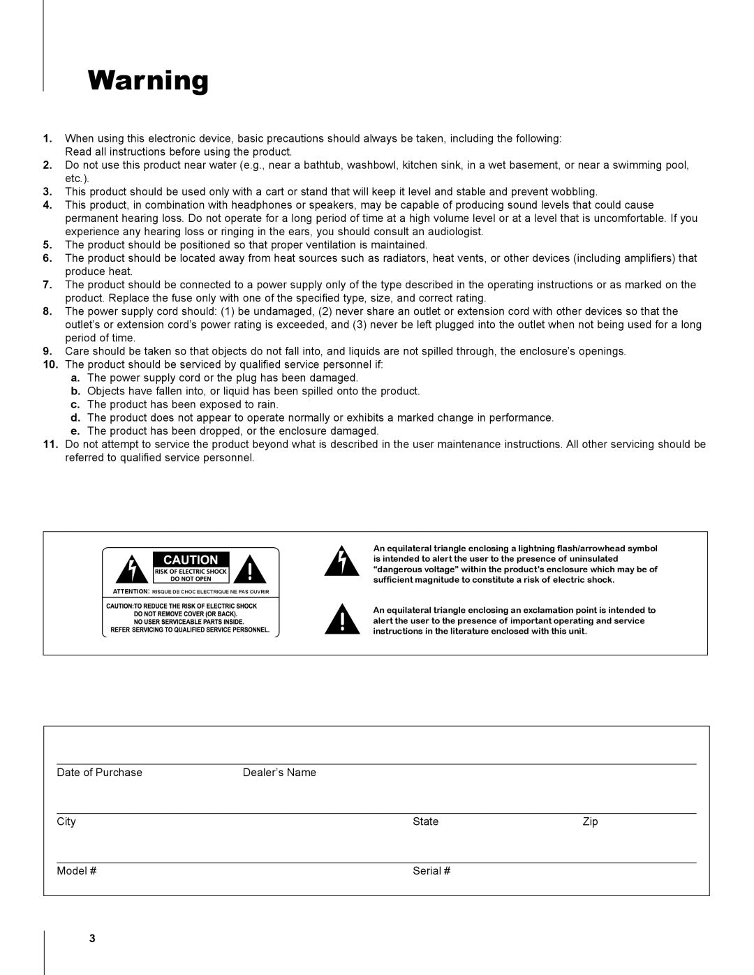 Nady Systems PSS-150 owner manual 