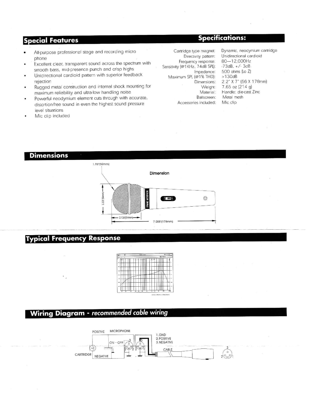 Nady Systems SP1 manual 