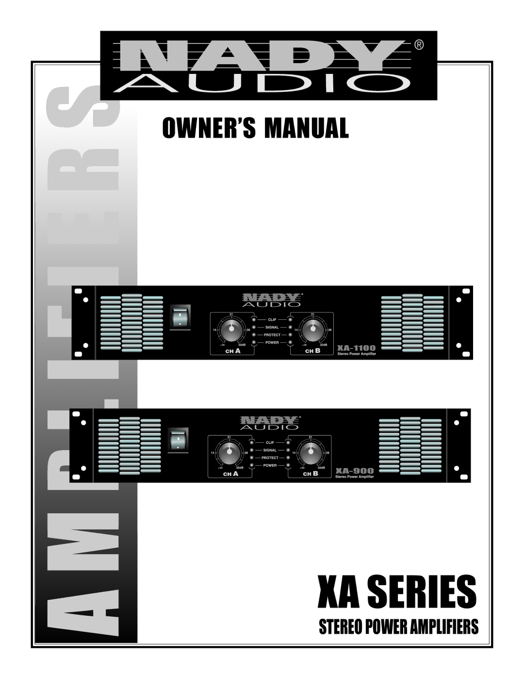 Nady Systems SPA 850 owner manual Mplifier 