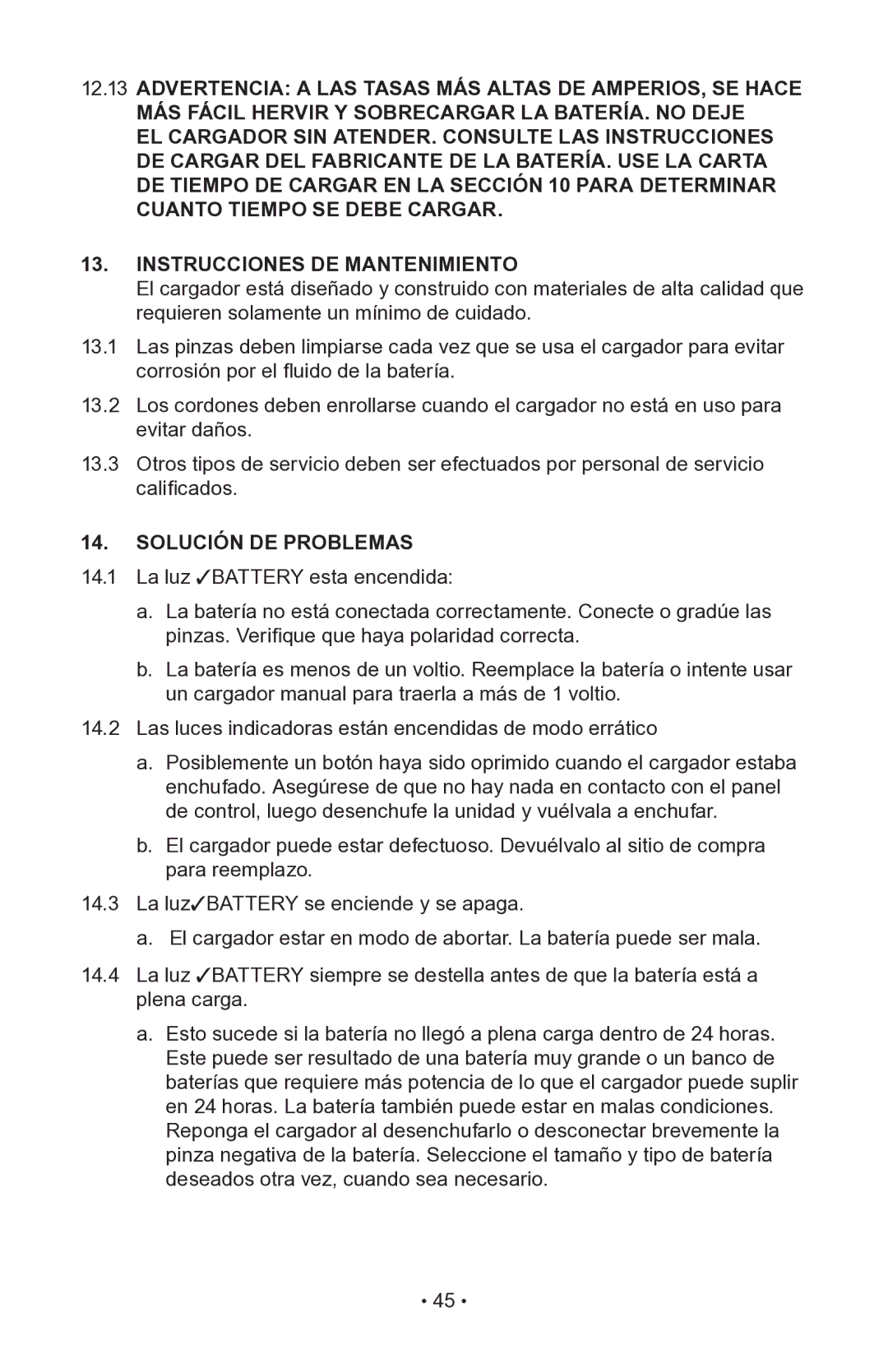 Napa Essentials 85-510 manual Solución DE Problemas 