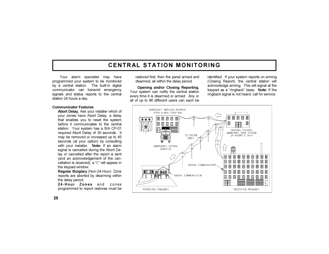 Napco Security Technologies GEM-DXK3 manual Central Station Monitoring, Communicator Features 