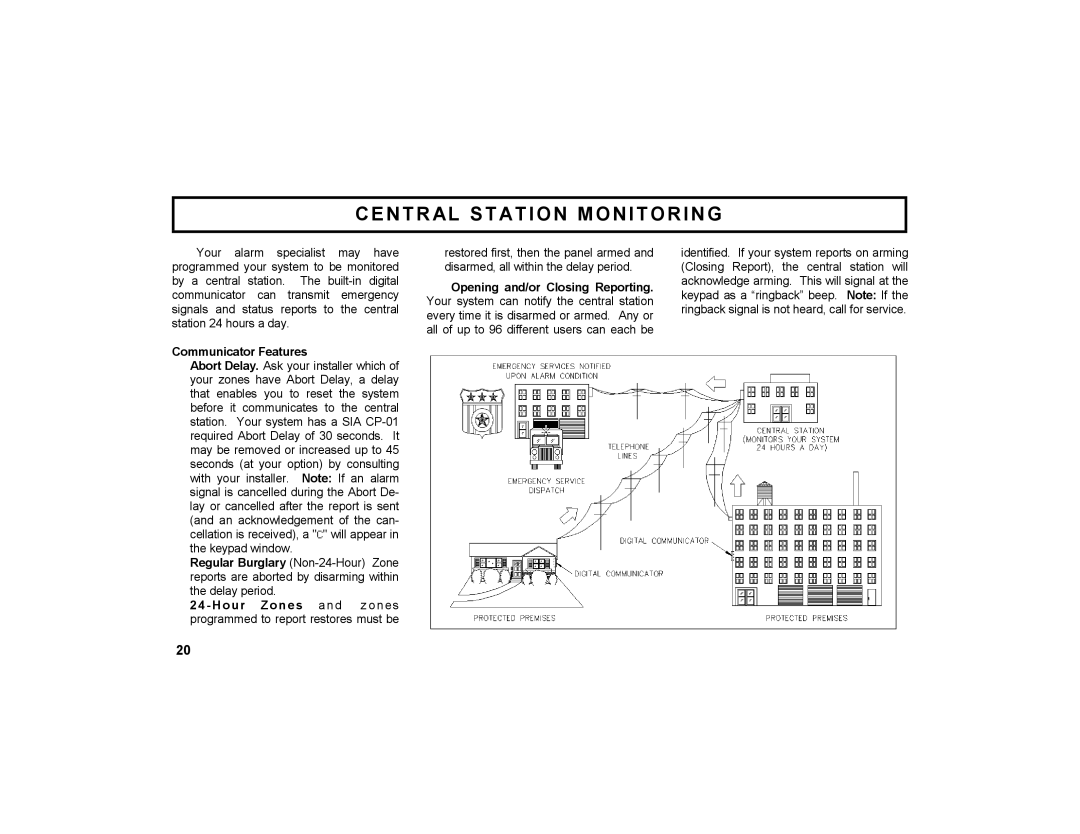 Napco Security Technologies GEM-DXRP3 manual Central Station Monitoring, Communicator Features 