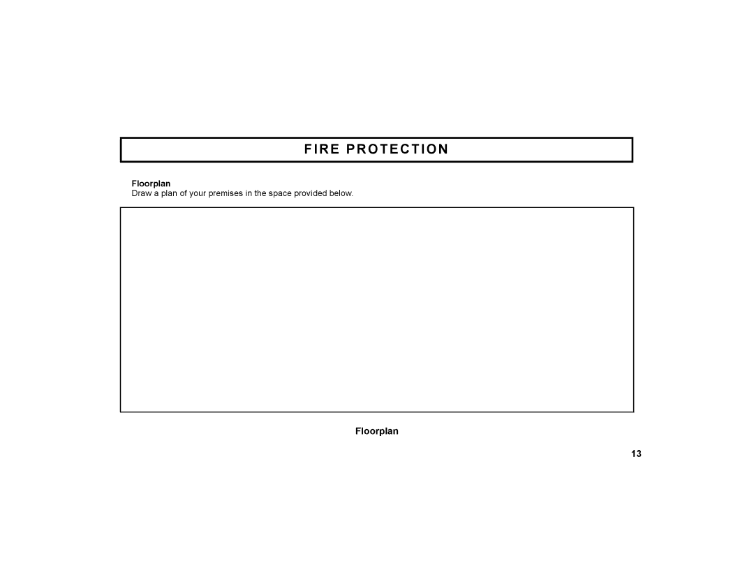 Napco Security Technologies GEM-K1CA manual Floorplan 