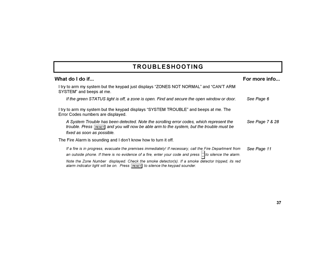 Napco Security Technologies GEM-X255 manual Troubleshooting, What do I do if For more info 