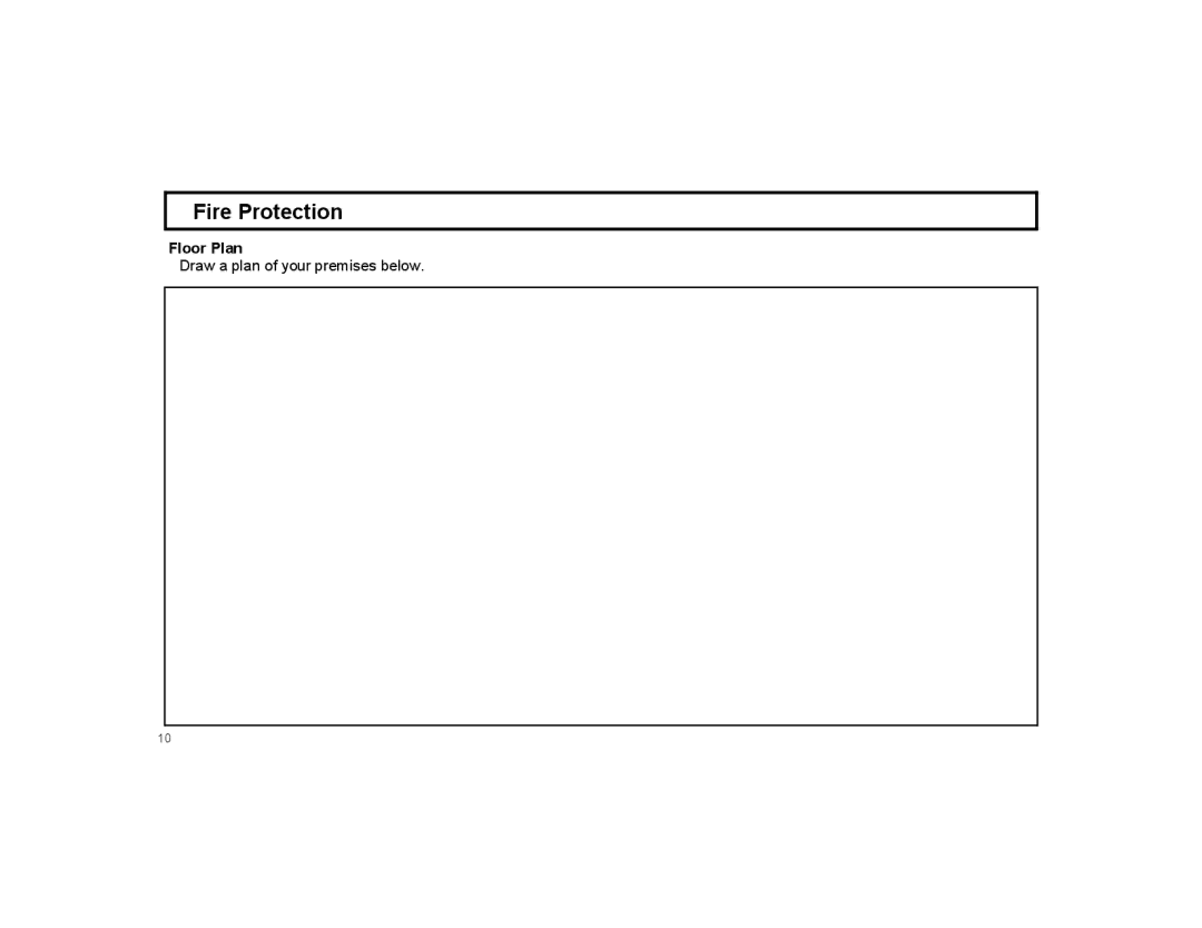 Napco Security Technologies XP-600 manual Floor Plan 