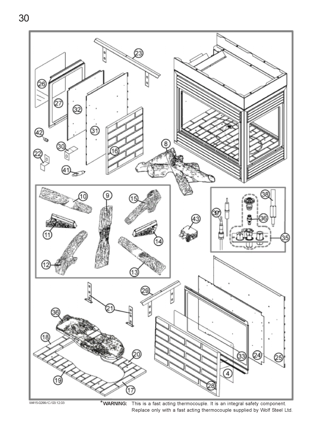 Napoleon Fireplaces BGD40-N, BGD40-P manual W415-0299 /C 