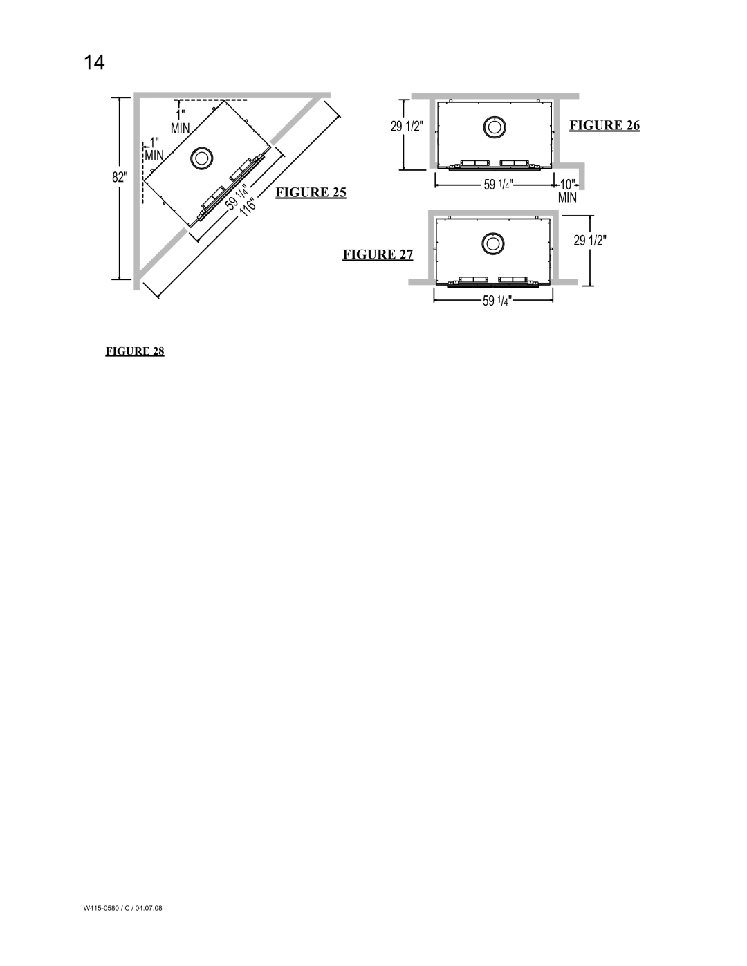 Napoleon Fireplaces BGD90PT, BGD90NT manual Min 