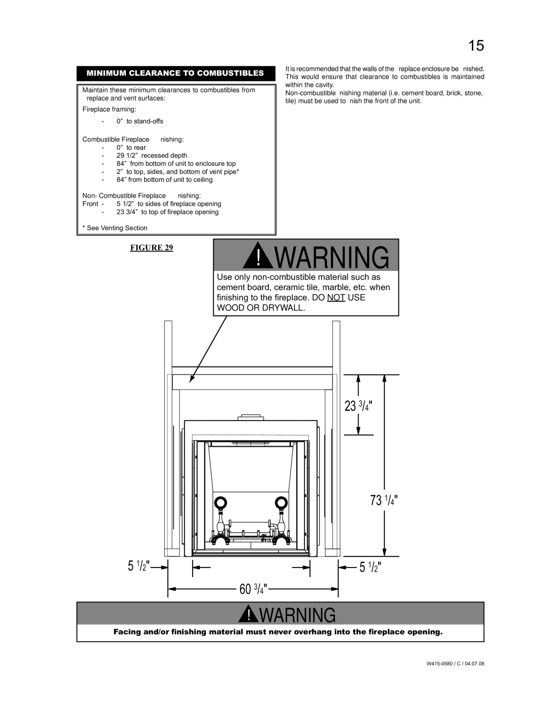 Napoleon Fireplaces BGD90NT, BGD90PT manual 23 3 60 3 