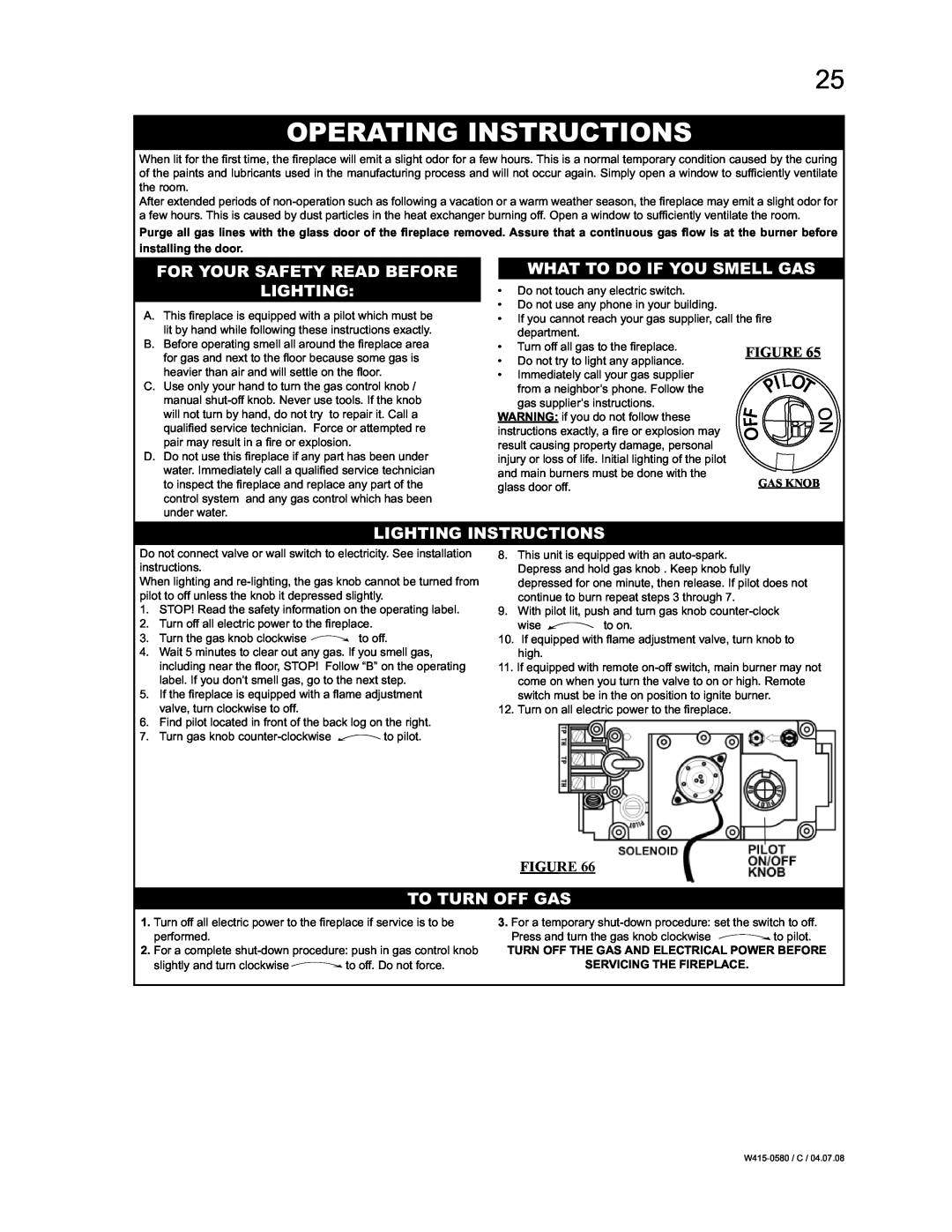 Napoleon Fireplaces BGD90NT Operating Instructions, For Your Safety Read Before Lighting, What To Do If You Smell Gas 