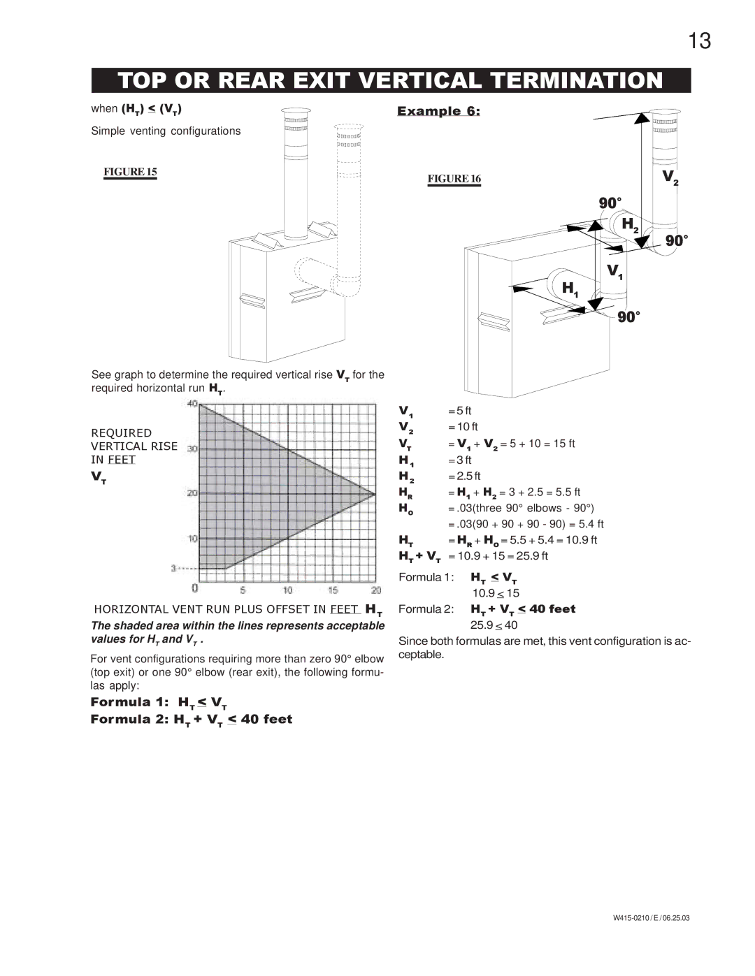 Napoleon Fireplaces BGD36NTR, BGD36PTR manual TOP or Rear Exit Vertical Termination 