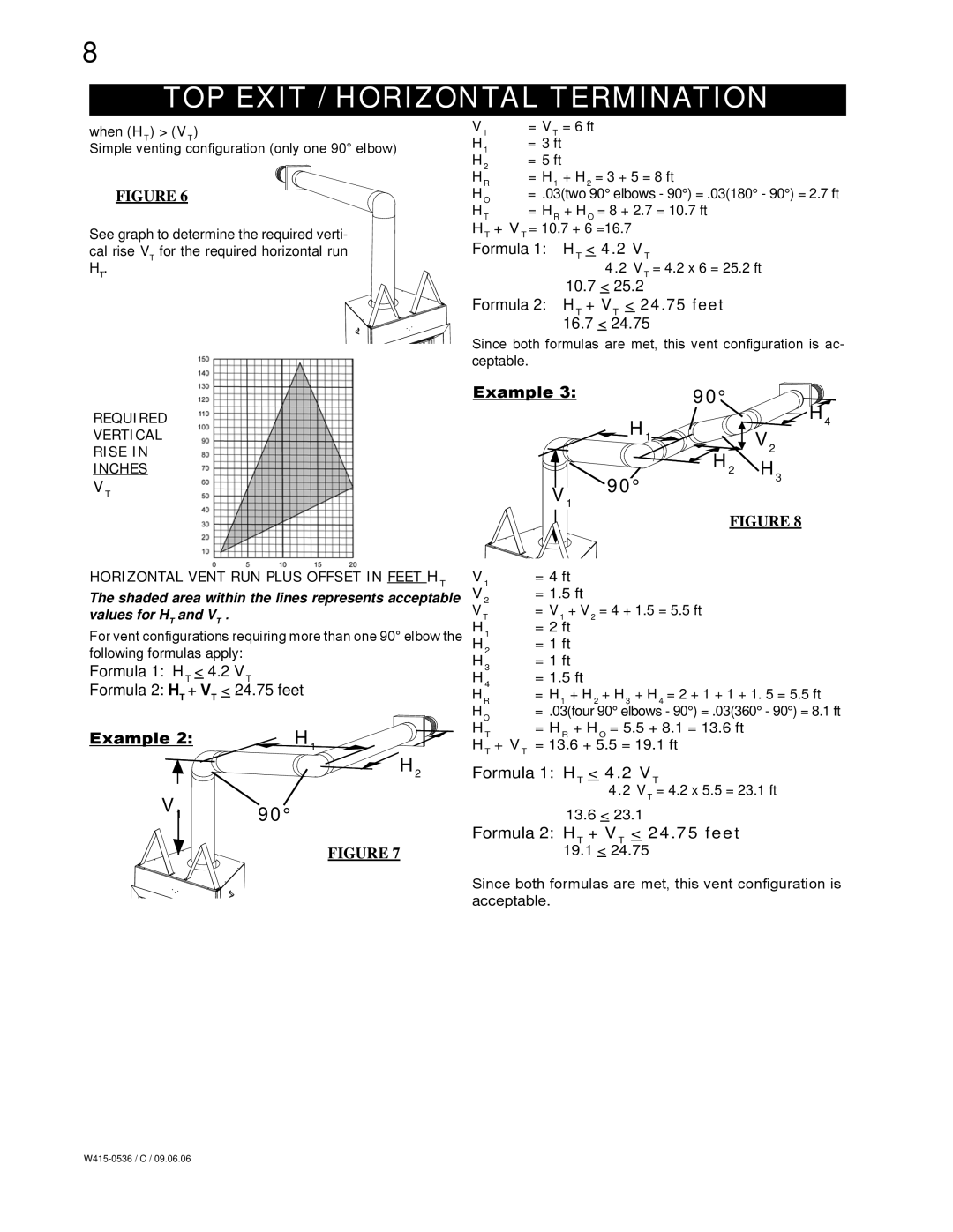 Napoleon Fireplaces GD82PT, GD82NT Formula HT 4.2 VT, 10.7, Formula HT + VT 24.75 feet 6.7, Formula 2 HT + VT 24.75 feet 