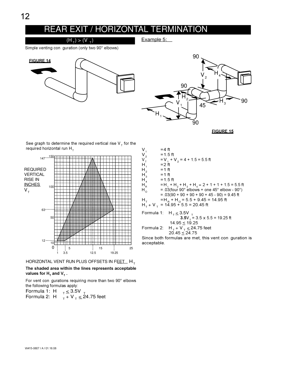 Napoleon Fireplaces GDS26P, GDS26N manual 3.5V T, + V T 24.75 feet 