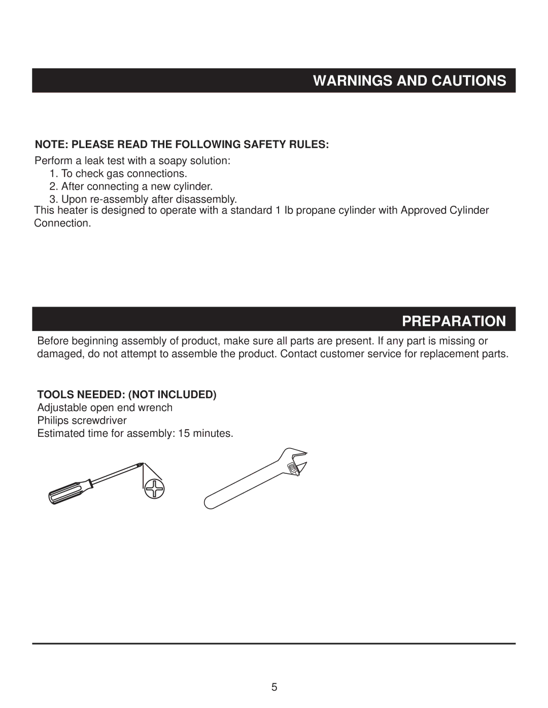 Napoleon Fireplaces SRPT03-XXXX owner manual Preparation, Tools Needed not Included 