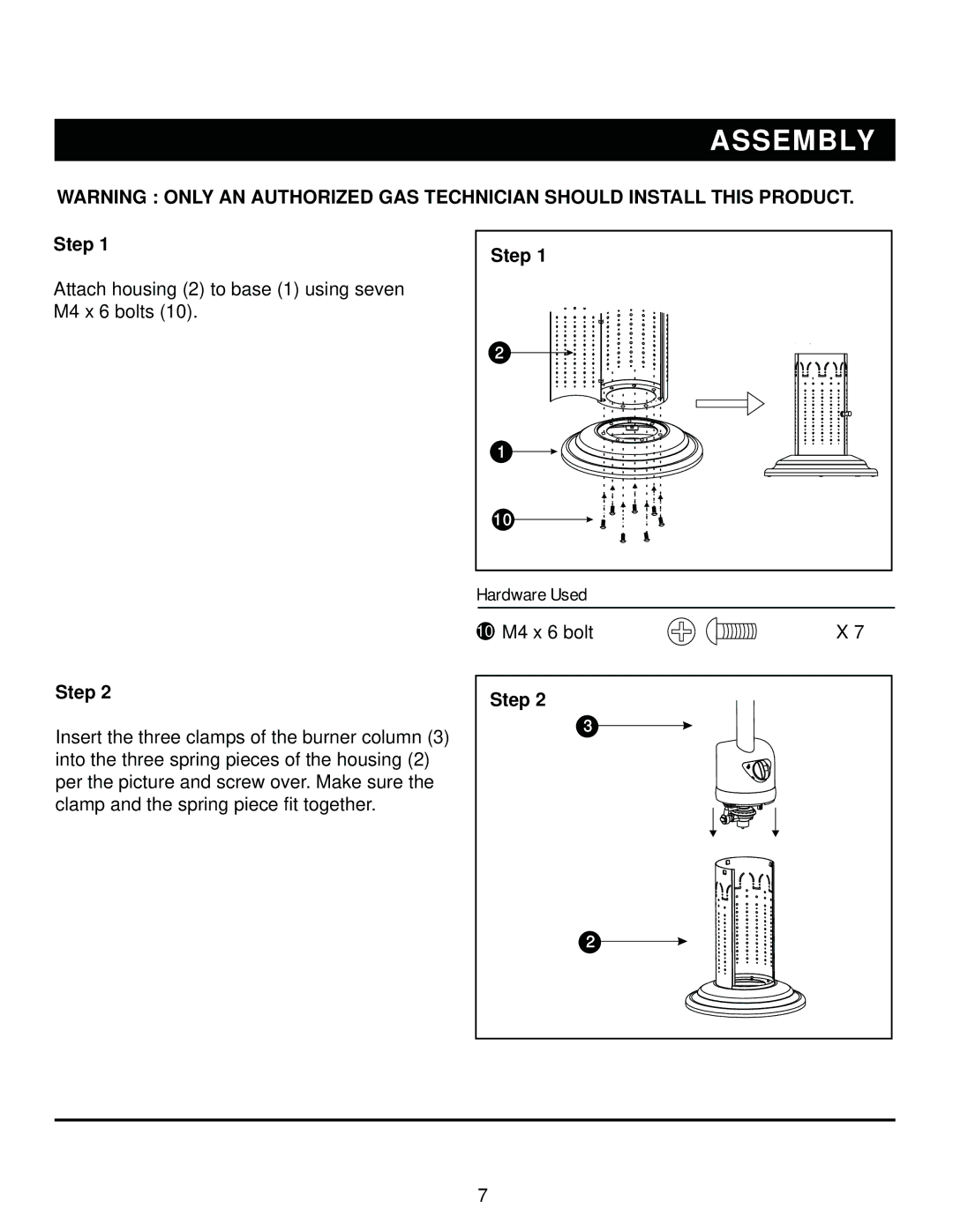 Napoleon Fireplaces SRPT03-XXXX owner manual Assembly 