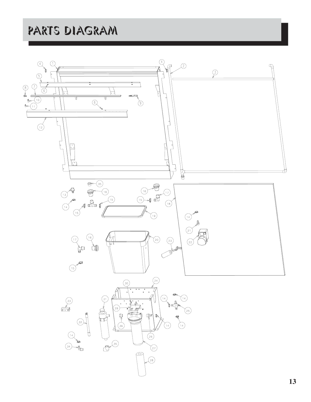 Napoleon Fireplaces WF 6/9/18 manual Parts Diagram 