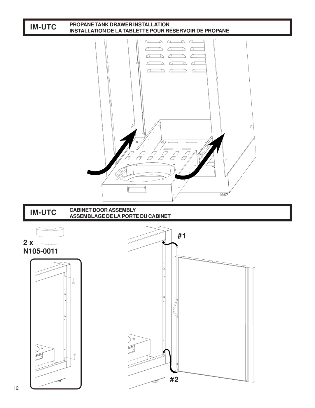 Napoleon Grills 204830-OS, 2032-OS, 3068-OS, 2048-OS manual Propane Tank Drawer Installation 