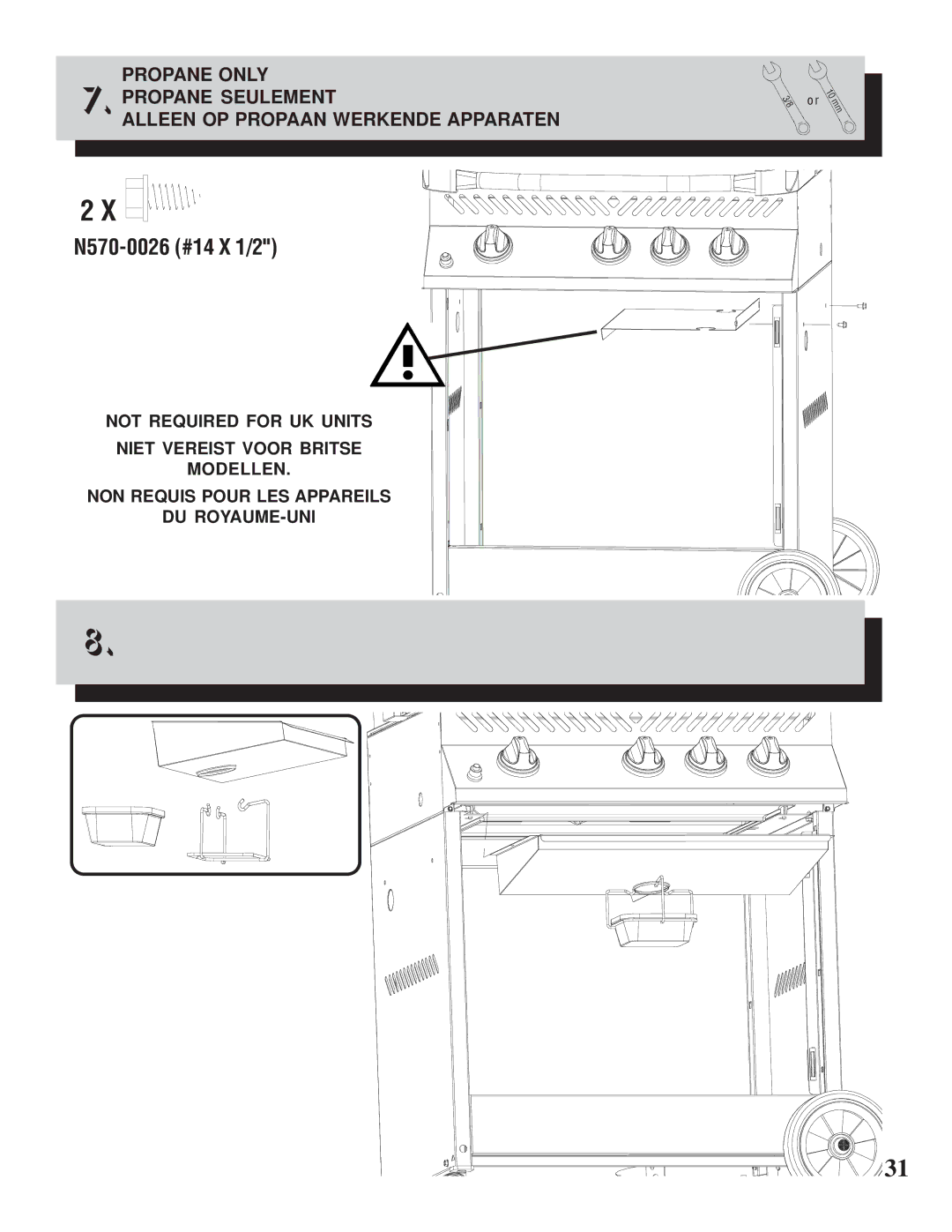 Napoleon Grills 308 manual N570-0026 #14 X 1/2 