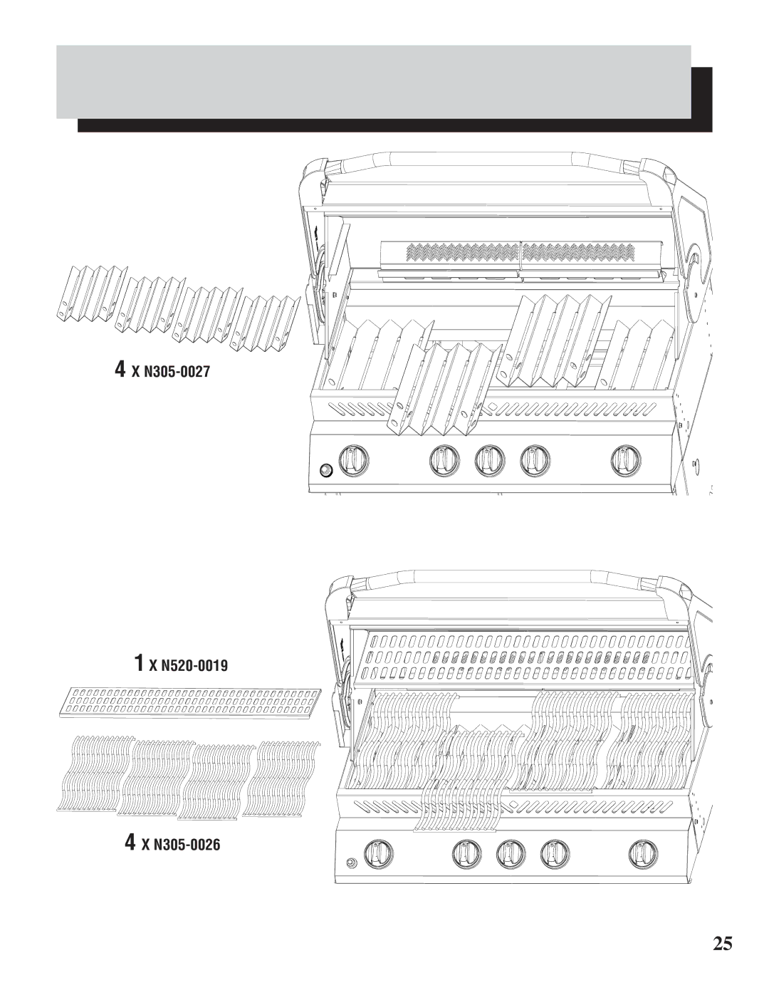 Napoleon Grills 600 manual N520-0019 N305-0026 