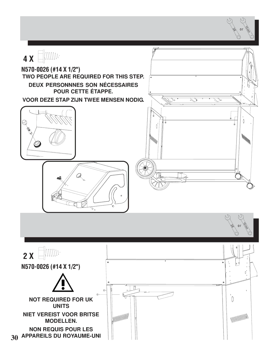 Napoleon Grills 600RB manual N570-0026 #14 X 1/2 