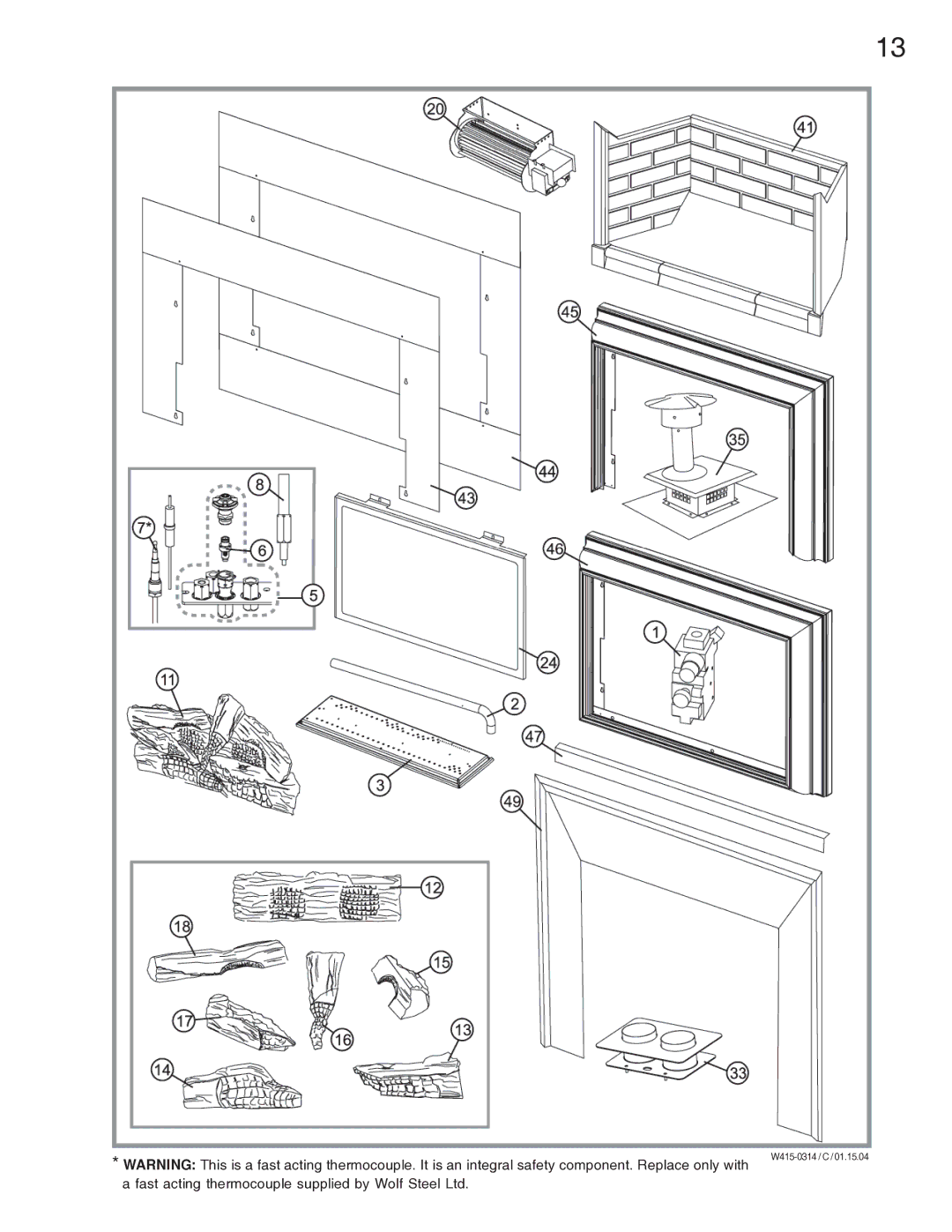 Napoleon Grills GDI-44N, GDI-44P manual W415-0314 / C 