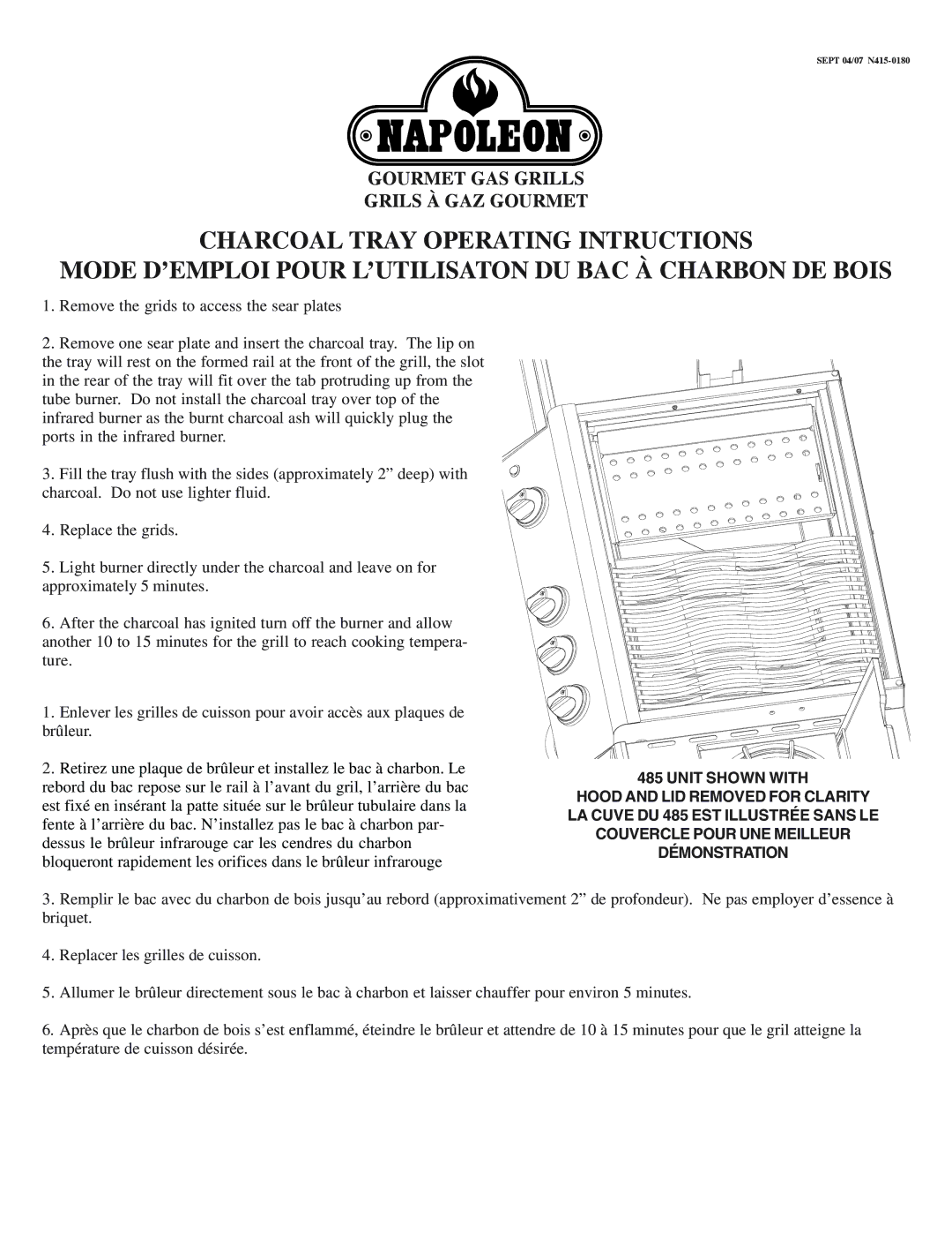 Napoleon Grills Gourmet Gas Grill manual Gourmet GAS Grills Grils À GAZ Gourmet 