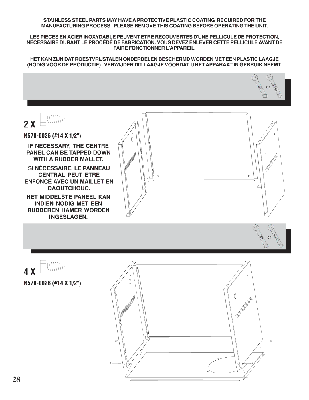 Napoleon Grills II 600 manual N570-0026 #14 X 1/2 