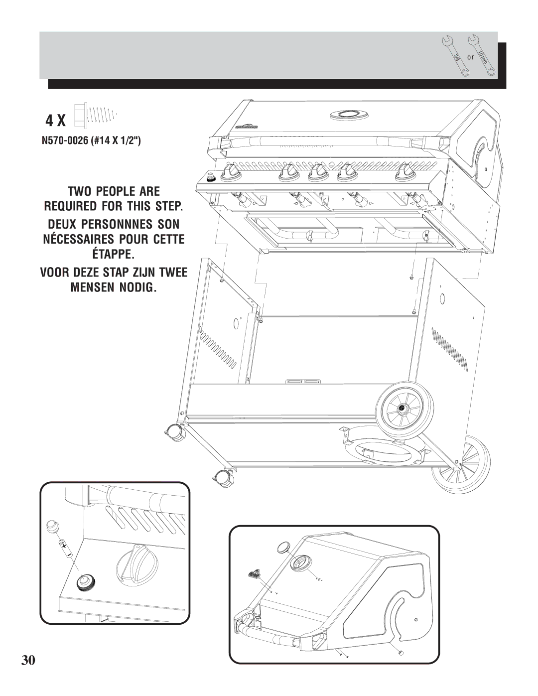 Napoleon Grills II 600 manual N570-0026 #14 X 1/2 