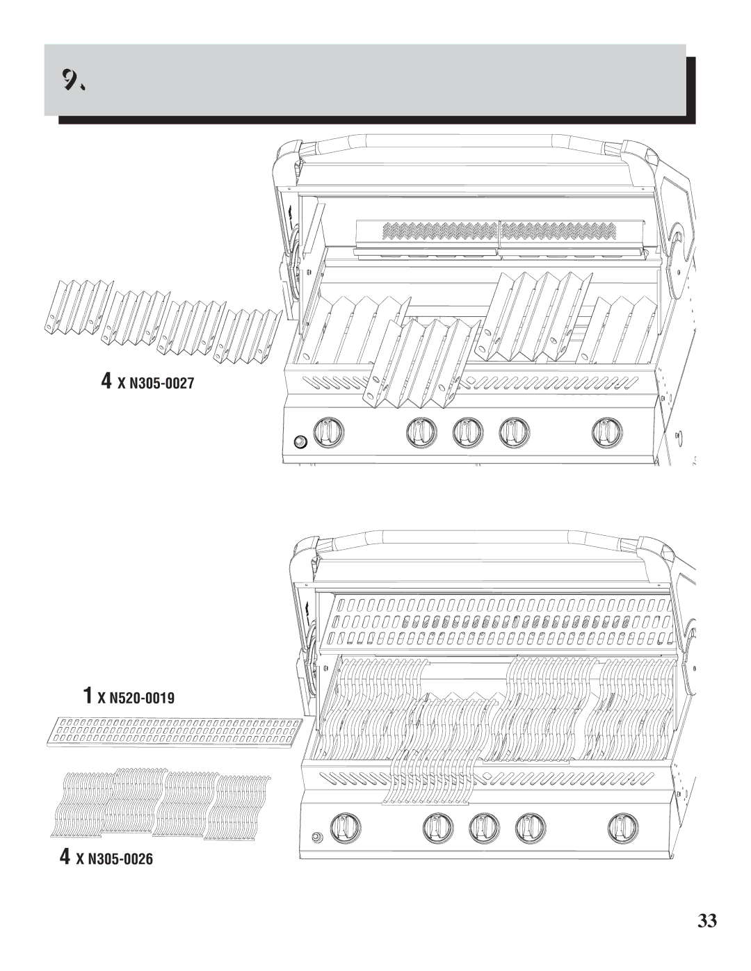 Napoleon Grills II 600 manual N520-0019 N305-0026 