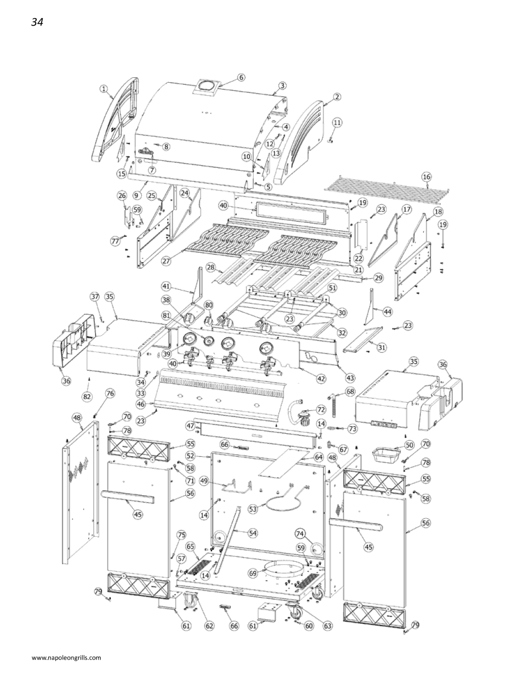 Napoleon Grills LD485RB manual 