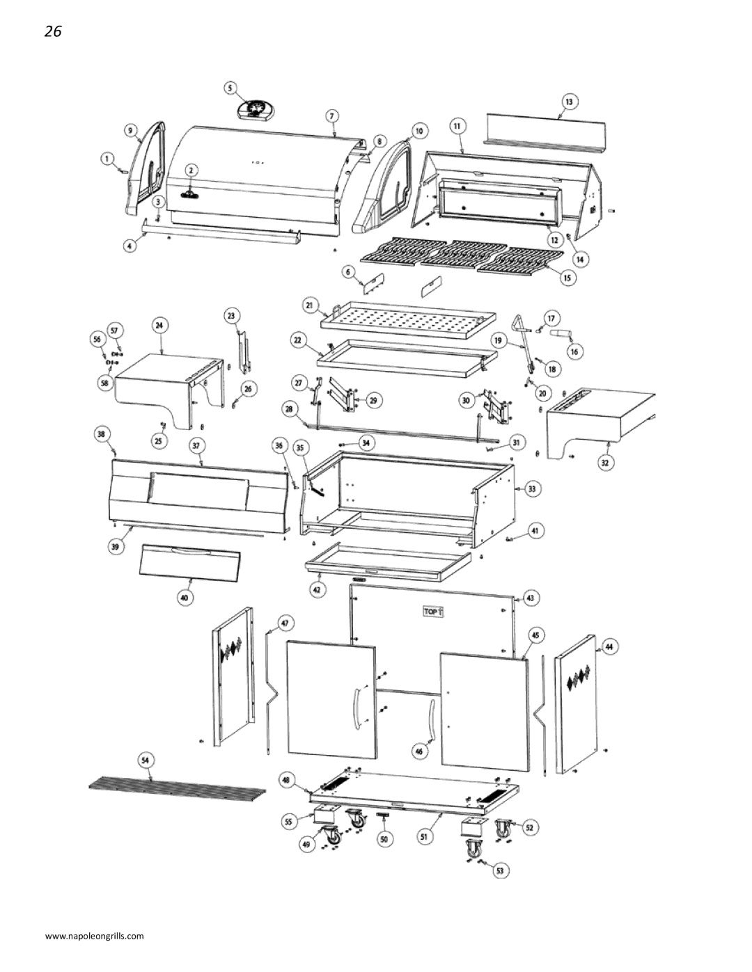 Napoleon Grills M605RBCSS manual 