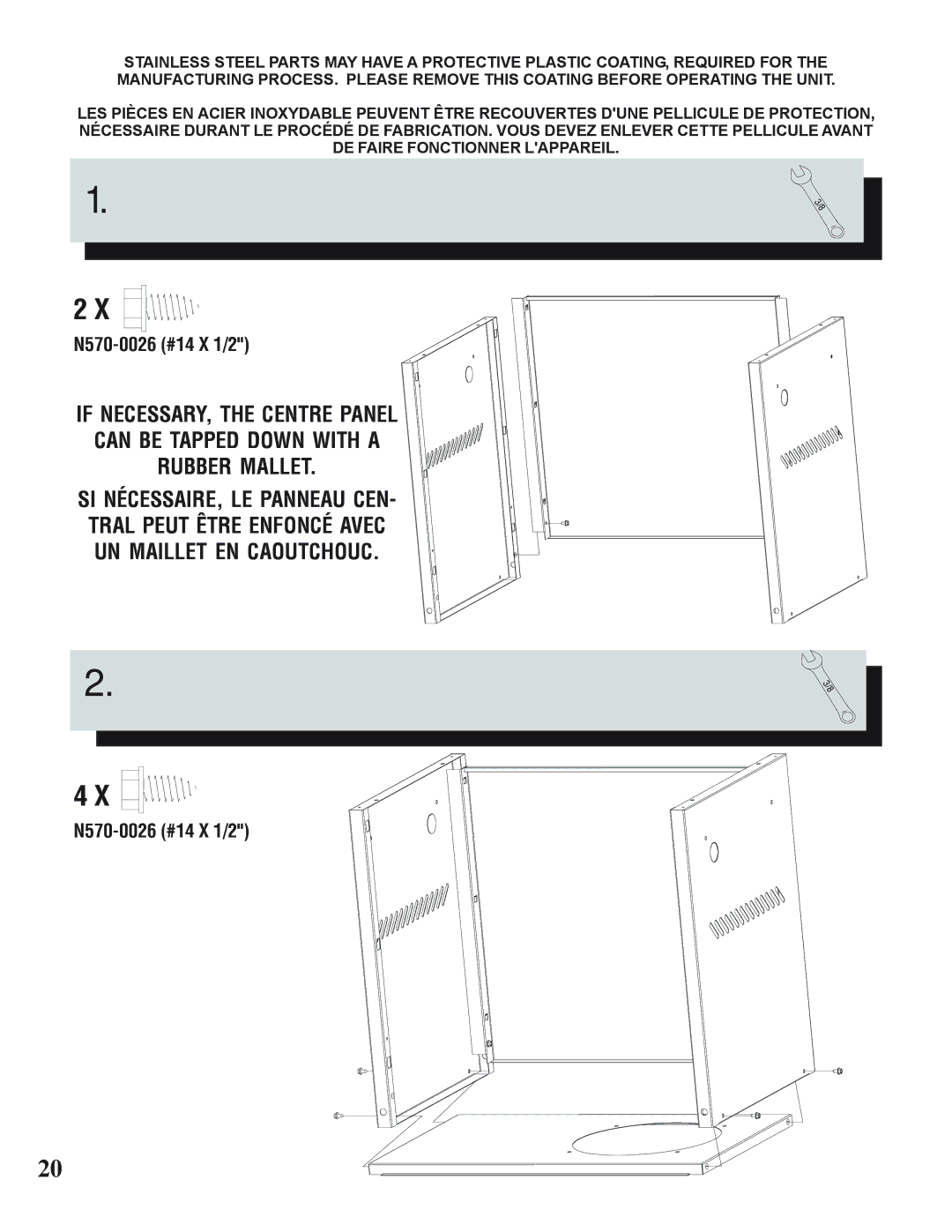 Napoleon Grills N415-0183 manual N570-0026 #14 X 1/2 