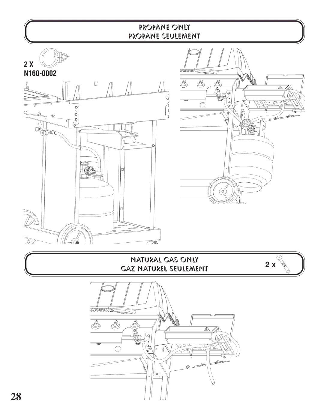 Napoleon Grills P405 PEDESTAL, U405 CART manual N160-0002 