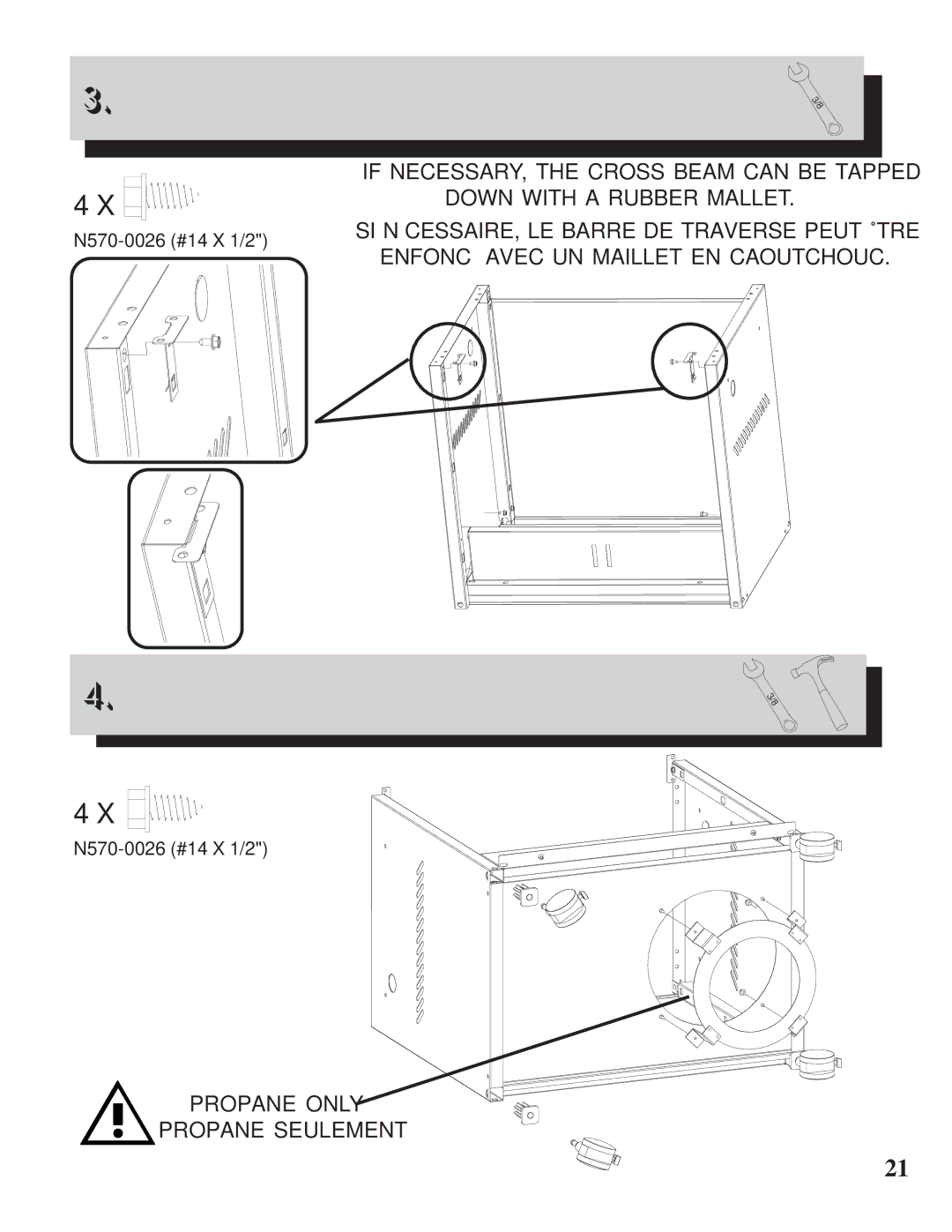 Napoleon Grills Prestige 450 manual N570-0026 #14 X 1/2 