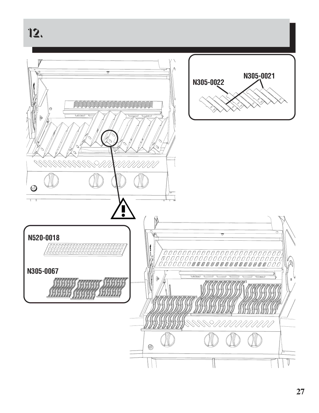 Napoleon Grills Prestige 450 manual N305-0022 N520-0018 N305-0067 N305-0021 