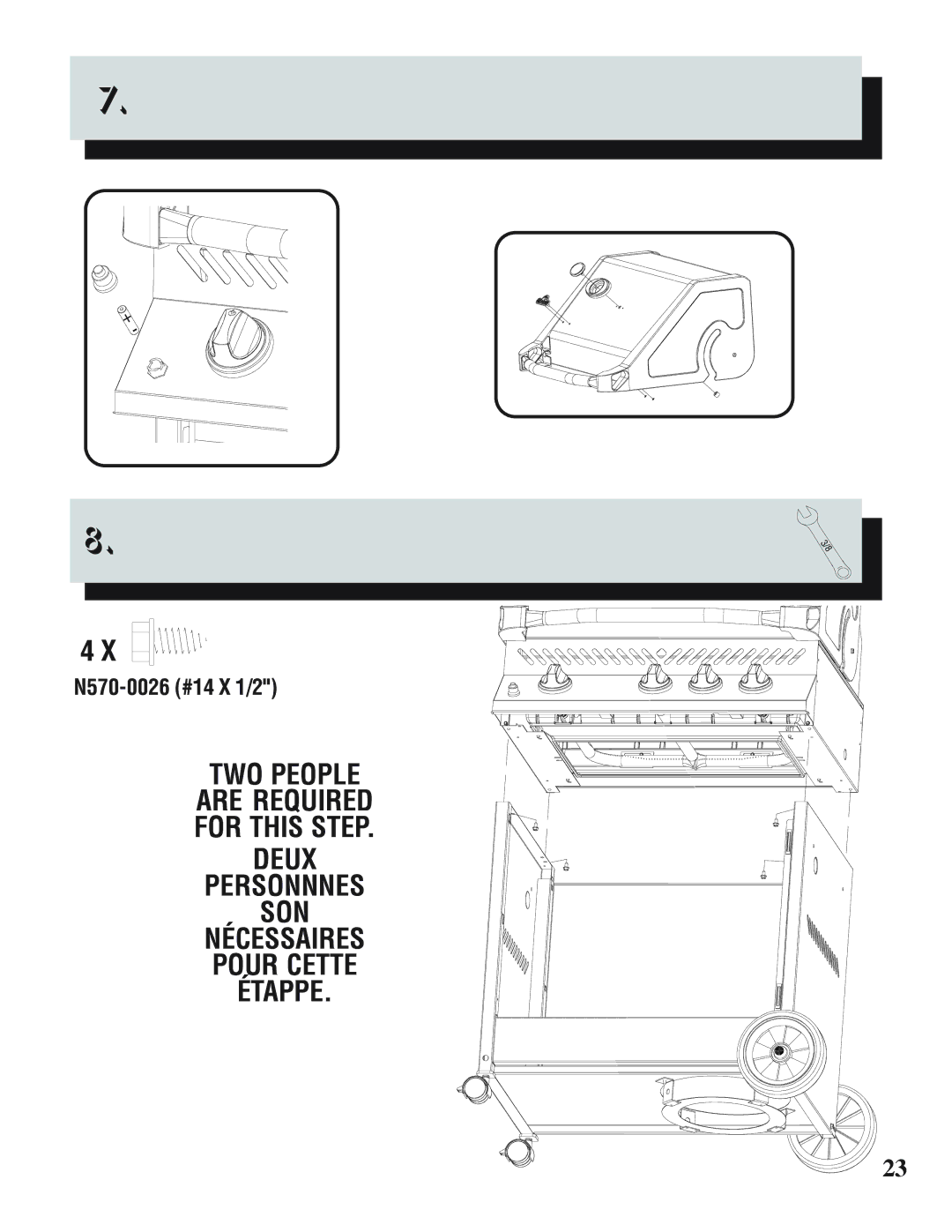 Napoleon Grills 450, PRESTIGE II 308 manual TWO People 