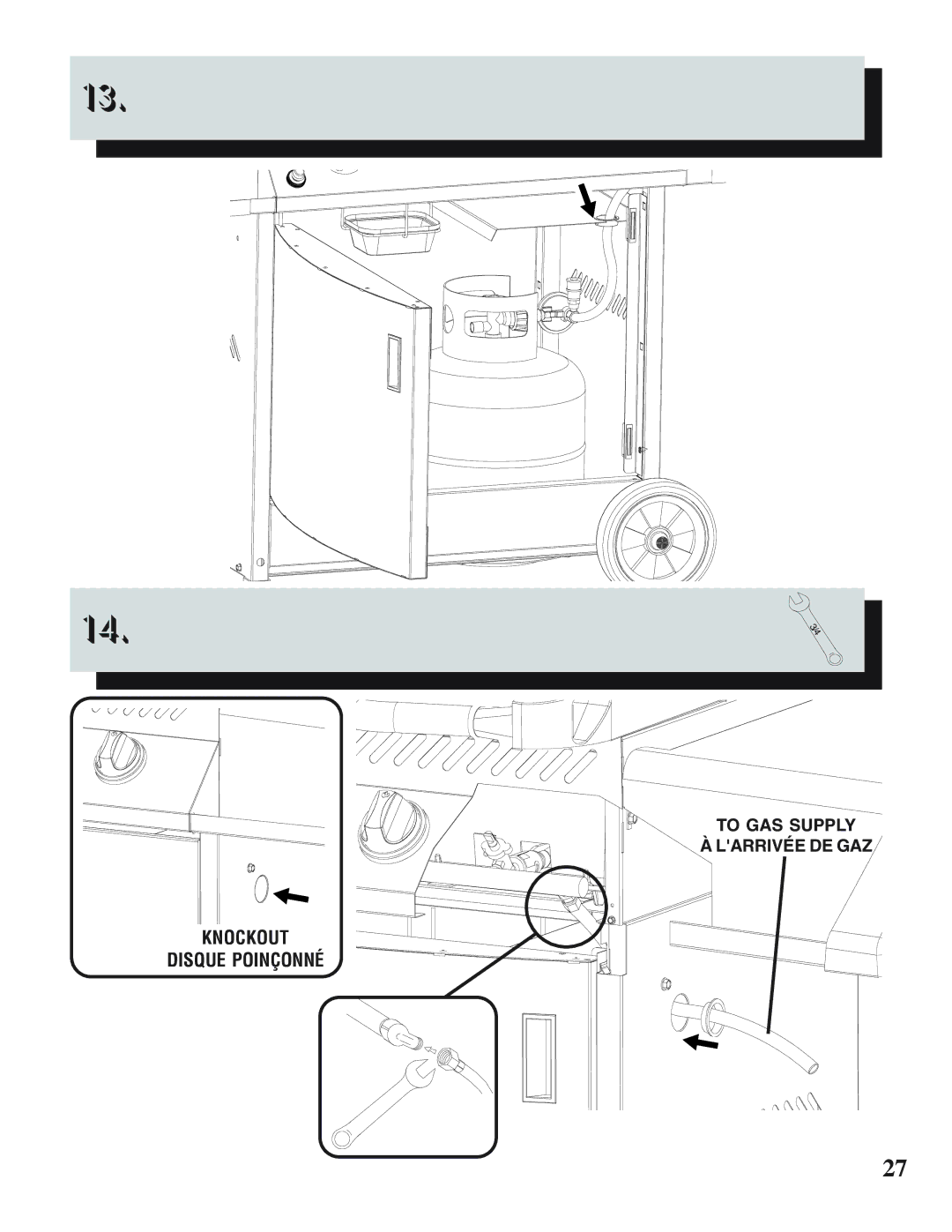 Napoleon Grills 450, PRESTIGE II 308 manual Knockout Disque Poinçonné 