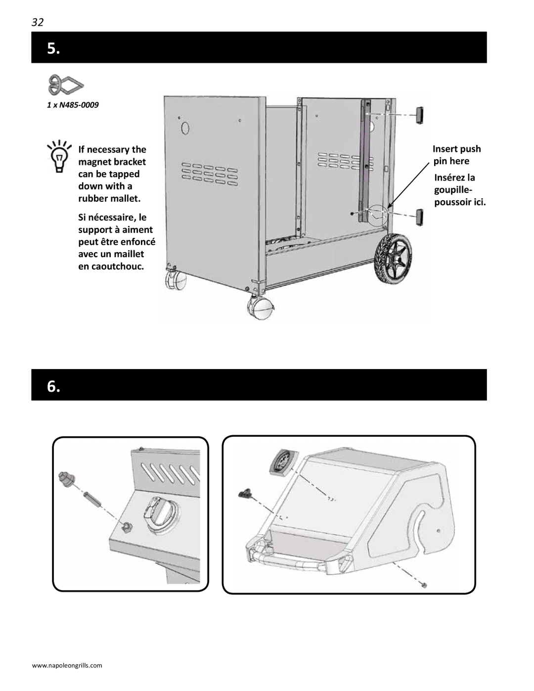 Napoleon Grills PRESTIGE II 450, N415-0201 manual N485-0009 