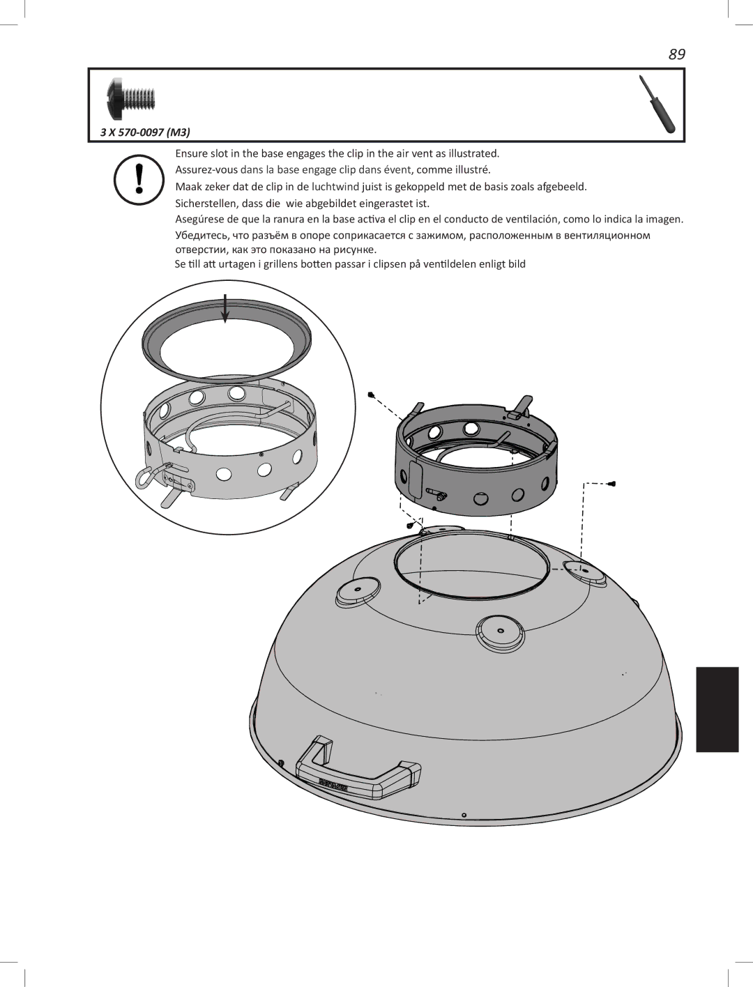 Napoleon Grills PRO22K-LEG manual 570-0097 M3 