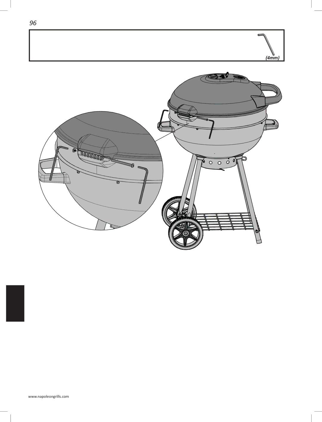 Napoleon Grills PRO22K-LEG manual 4mm 