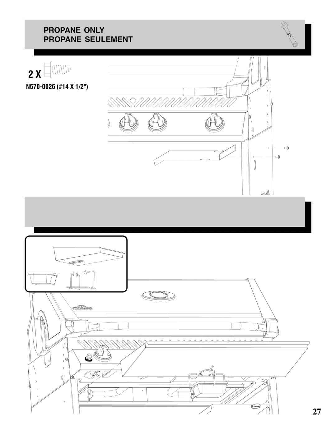 Napoleon Grills PT600RB-INFRARE manual Propane only Propane Seulement 