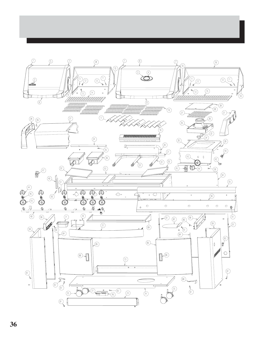 Napoleon Grills PT750RSB manual 