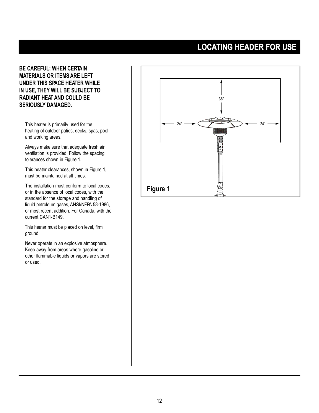 Napoleon Grills PTHC38PK manual Locating Header for USE 