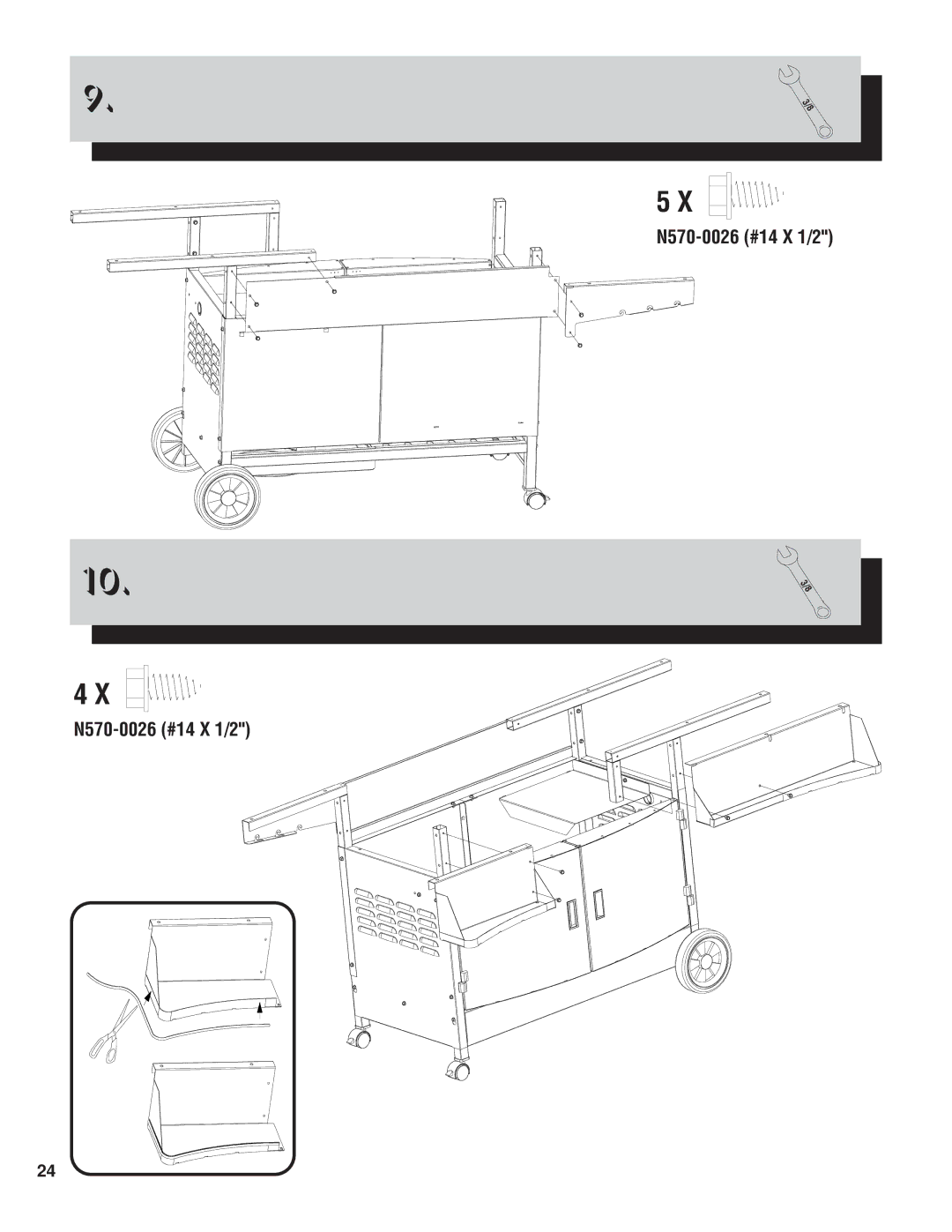 Napoleon Grills PTM450RB manual N570-0026 #14 X 1/2 